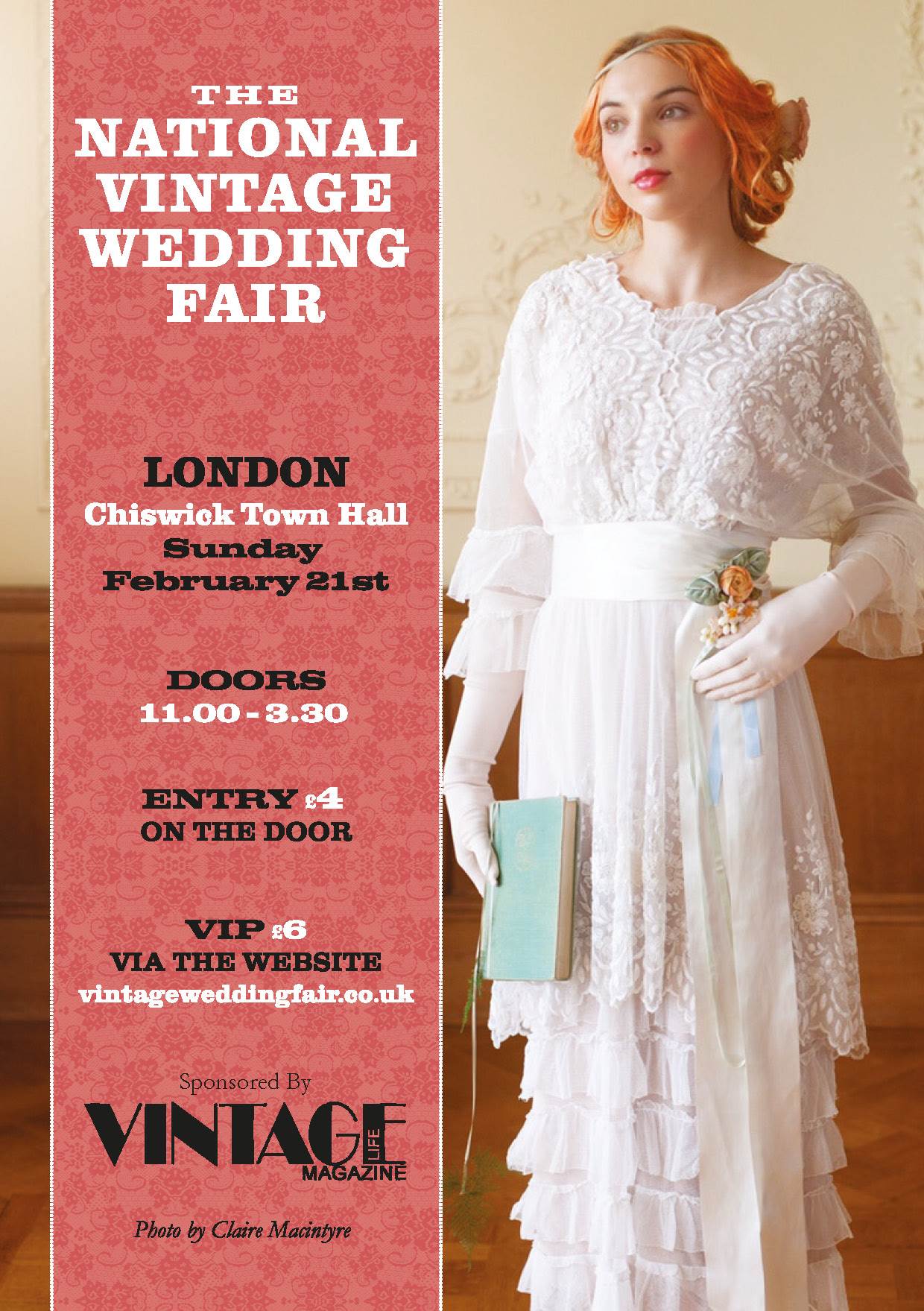 National Vintage Wedding Fair London 2016 Poster