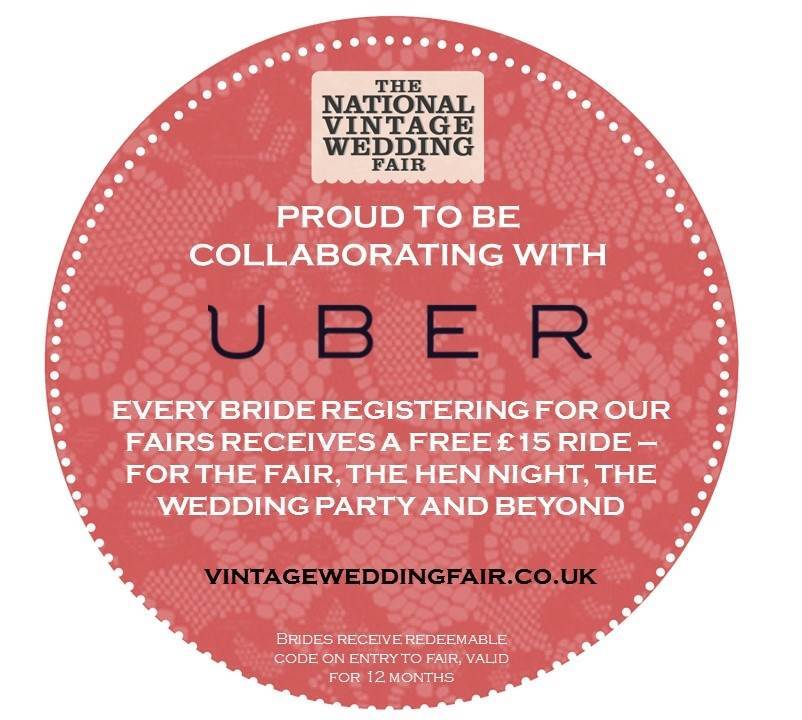 Uber circle for the National Vintage Wedding Fair