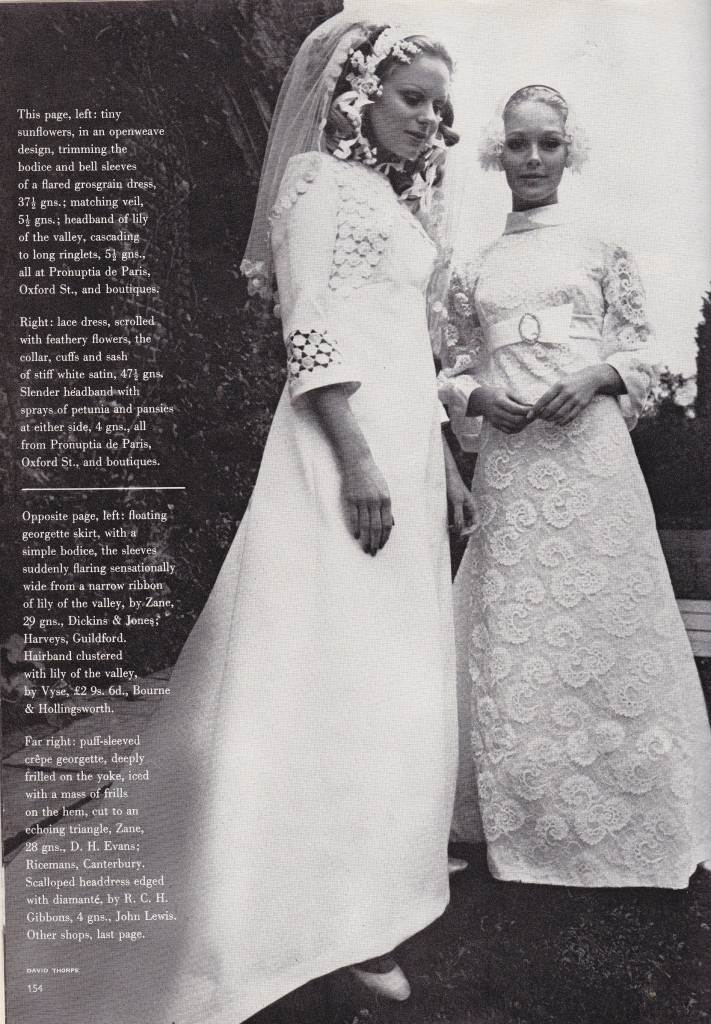 1960s vintage wedding dress Pronuptia
