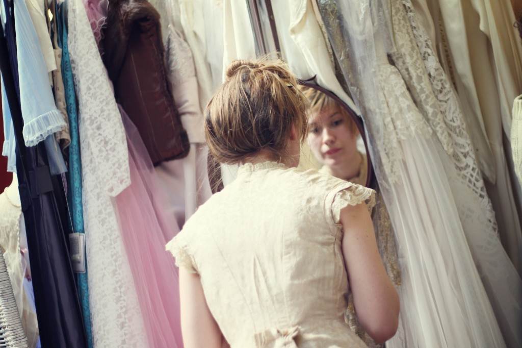 vintage wedding dresses from The National Vintage Wedding Fair