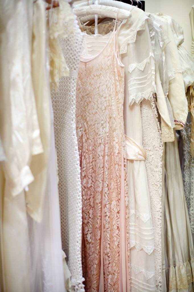 vintage wedding dresses from The National Vintage Wedding Fair