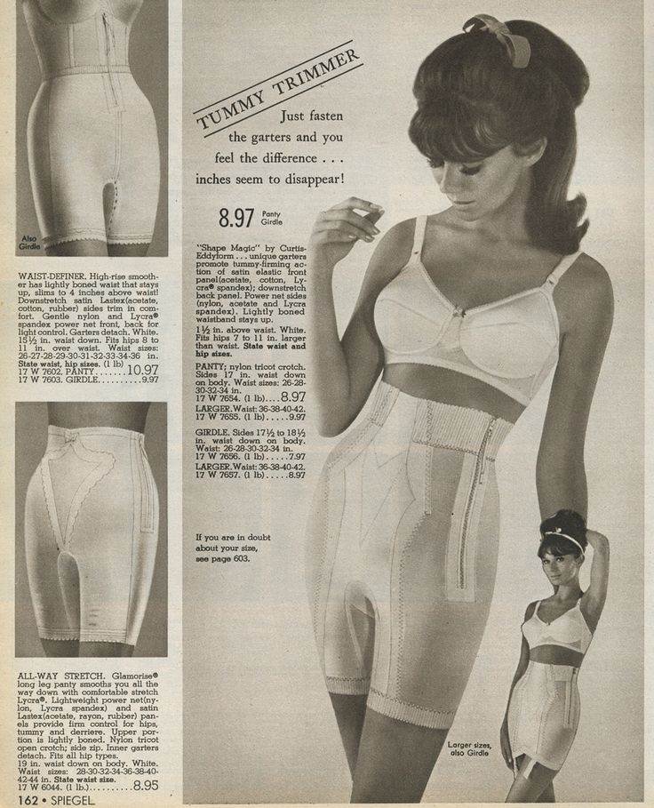 girdle for women of 1960s in panty