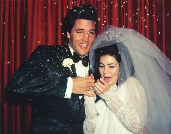 Elvis and Priscilla Presley Styled 1960s wedding shoot