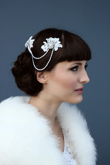 Holly Young Headwear via National Vintage wedding fair blog