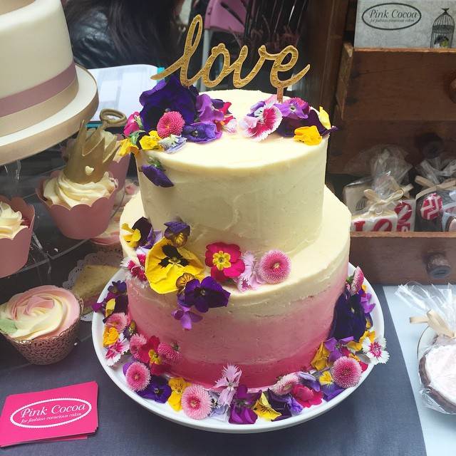 Wedding Cake by Pink Cocoa as shown at the National Vintage Wedding Fair