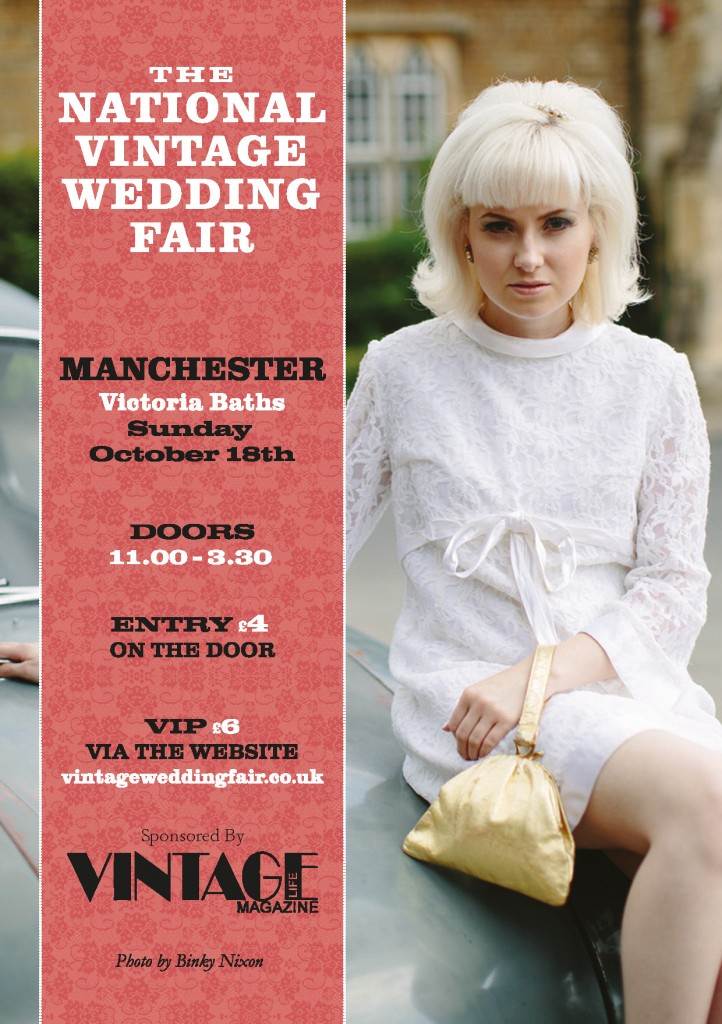 The National Vintage Wedding Fair poster for Manchester 2015