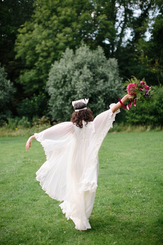 1970s vintage wedding dress by the National Vintage Wedding Fair