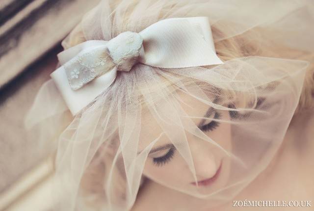 McFayden bow veil vintage 1960s inspired veil via The National Vintage Wedding Fair