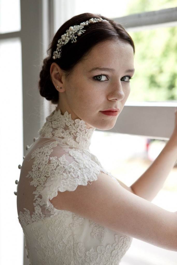 1950s diamante and pearl hairband, Cherished. Dress, Heavenly Vintage Brides, Photographic credit: Robert Lawler.