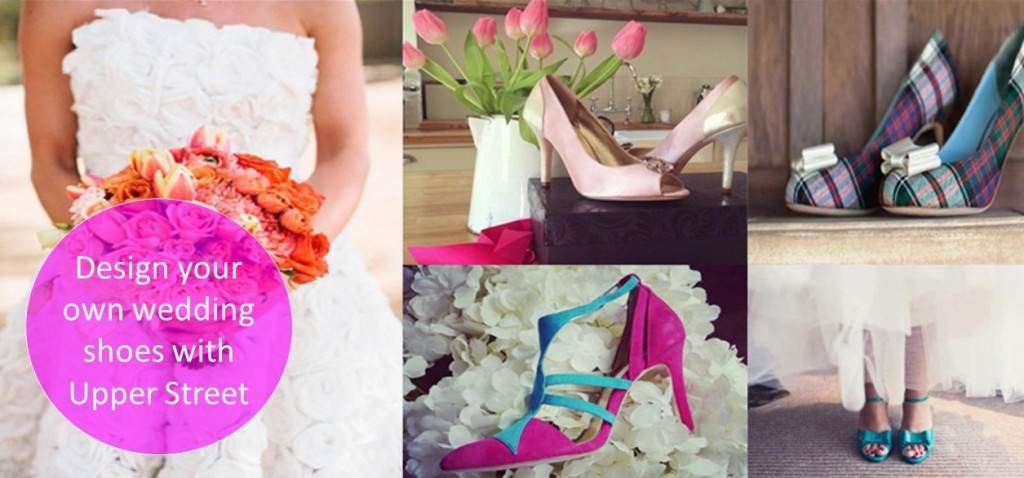 Design your own wedding shoes with Upper Street in Unique Bride Journal