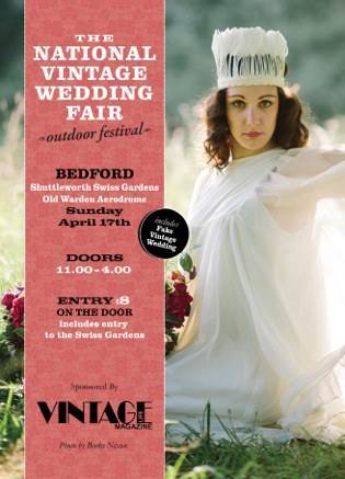Bedfordshire Vintage Wedding Fair poster