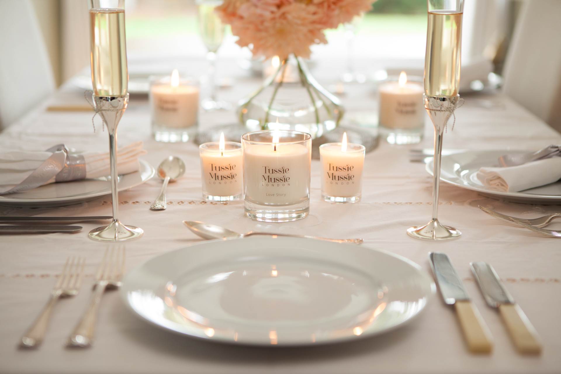 Using candles at your wedding by Tussie Mussie London and the National Vintage Wedding Fair 