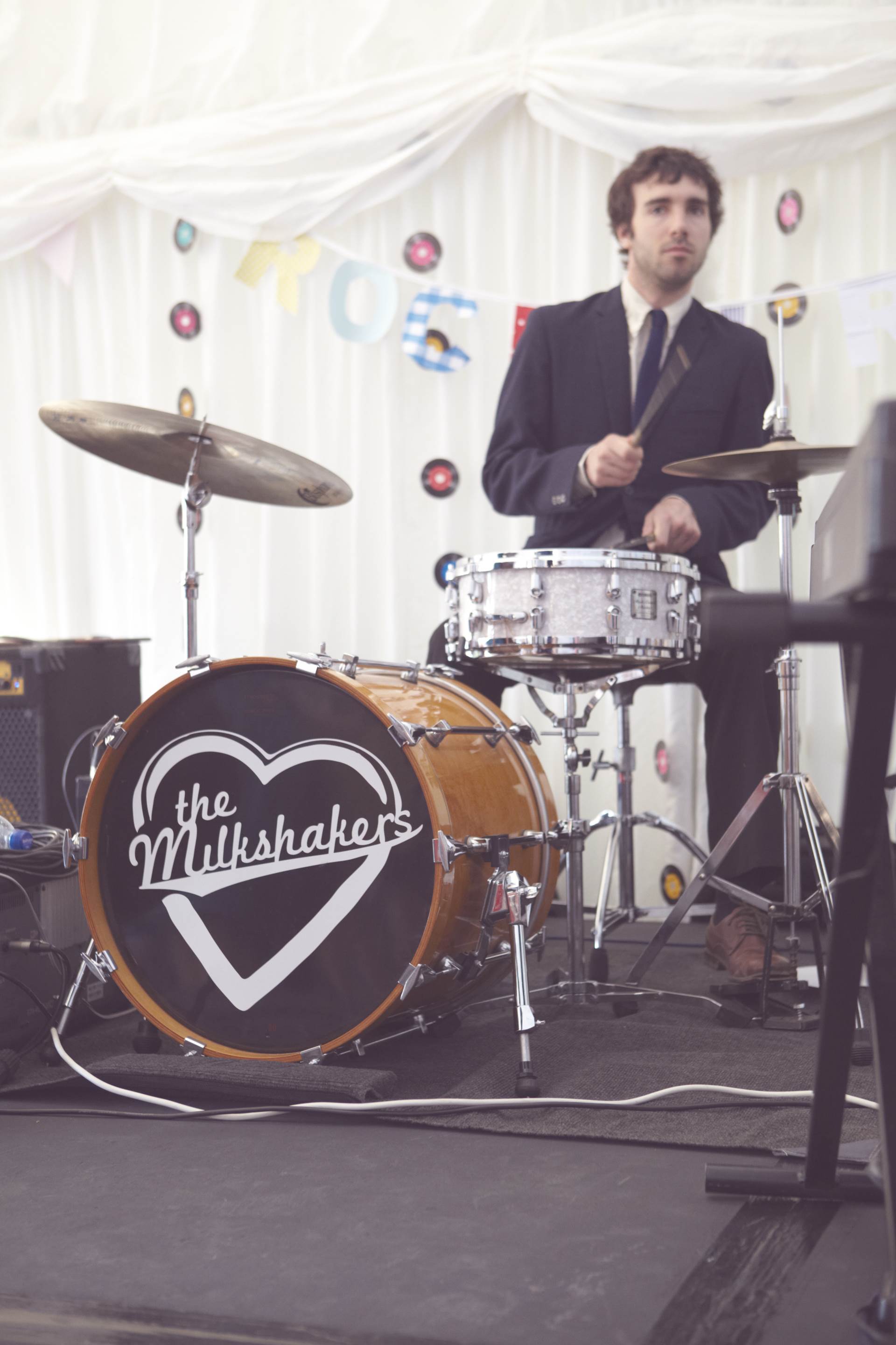 Dan and Maddi's Vintage Americana Country Wedding by Natalie J Weddings and featured on The National Vintage Wedding Fair The Milkshakers