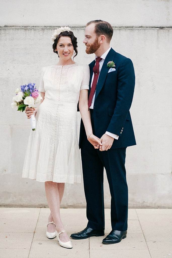 Real Wedding: hackney Town Hall, 1920s vintage ceremony as featured on the National Vintage Wedding Fair photographed by Claire Macintyre