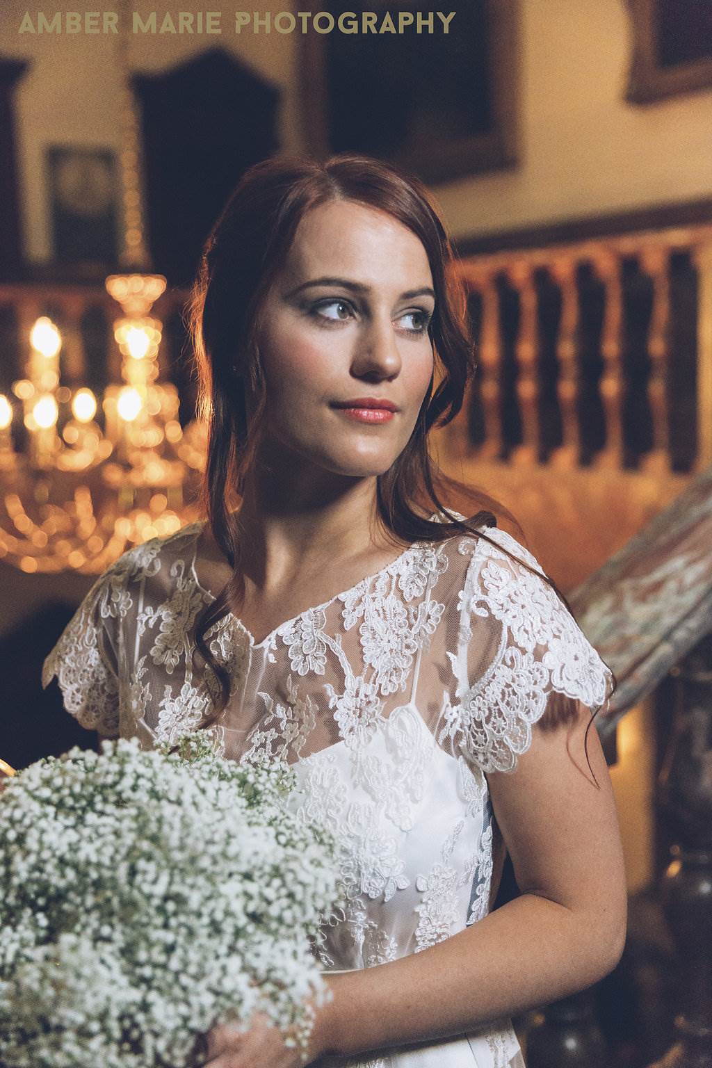 Vintage wedding dresses at the fashion parade photo by Amber Marie Photography at the National Vintage Wedding Fair