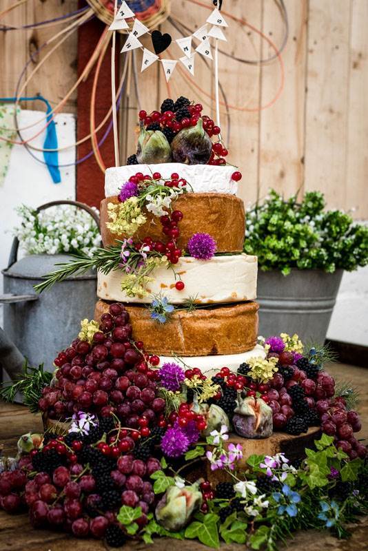 The Well Being Farm, a rustic venue in Lancashire as featured on the National Vintage Wedding Fair blog Cheese Cake