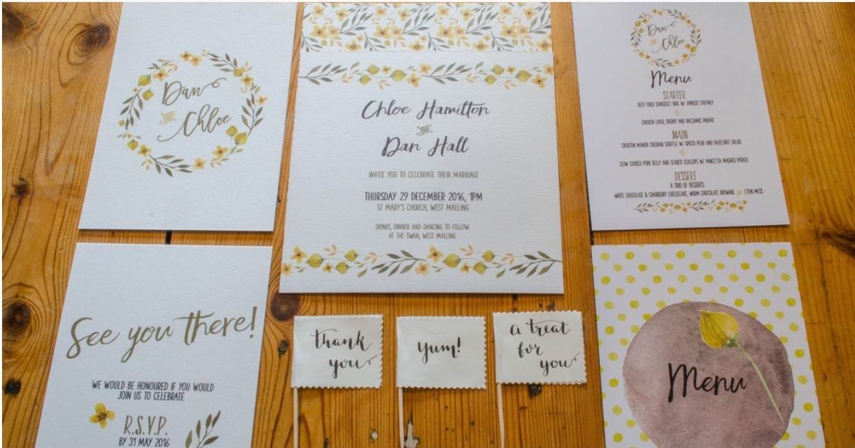 Vintage wedding stationery by Feather and Flourish as featured on the National Vintage Wedding Fair