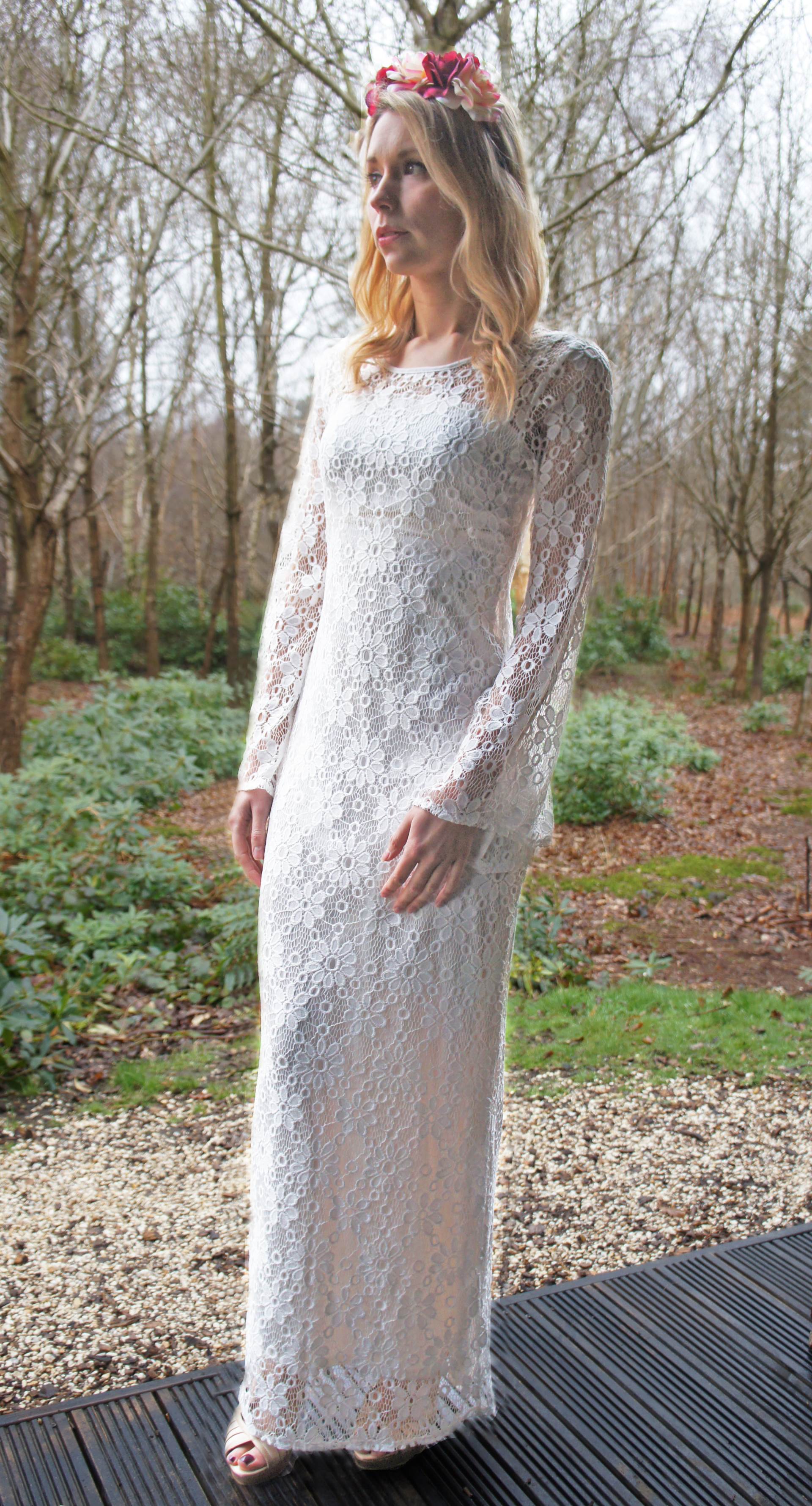 1970s vintage wedding dress from Sincerely Bea Bridal as featured on The National Vintage Wedding Fair blog