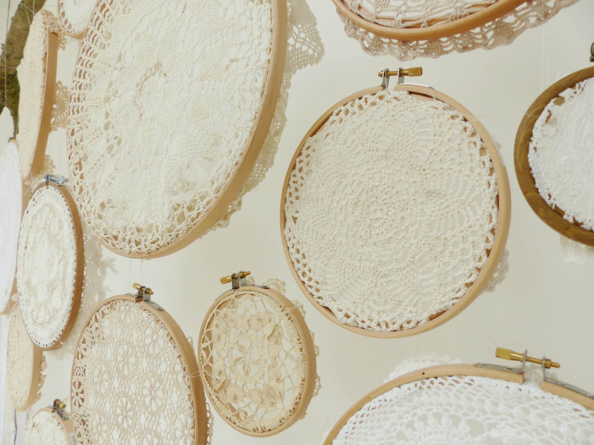 DIY Tutorial How to make a vintage doily wedding wall hanging by The National Vintage Wedding Fair blog 10