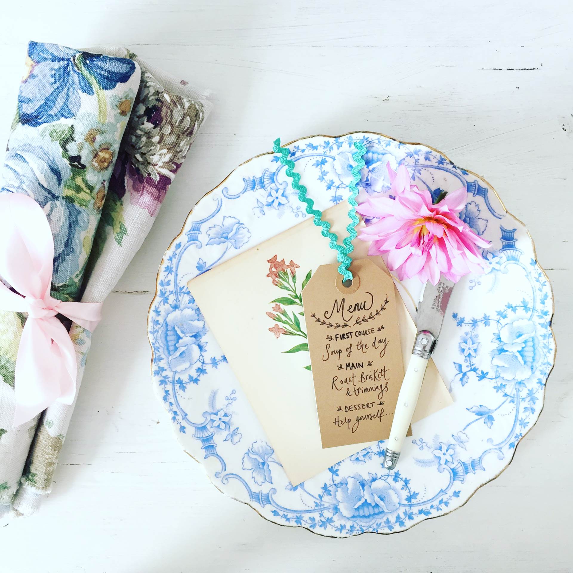 Blue styling Wedding Ideas from The House That Vintage Could