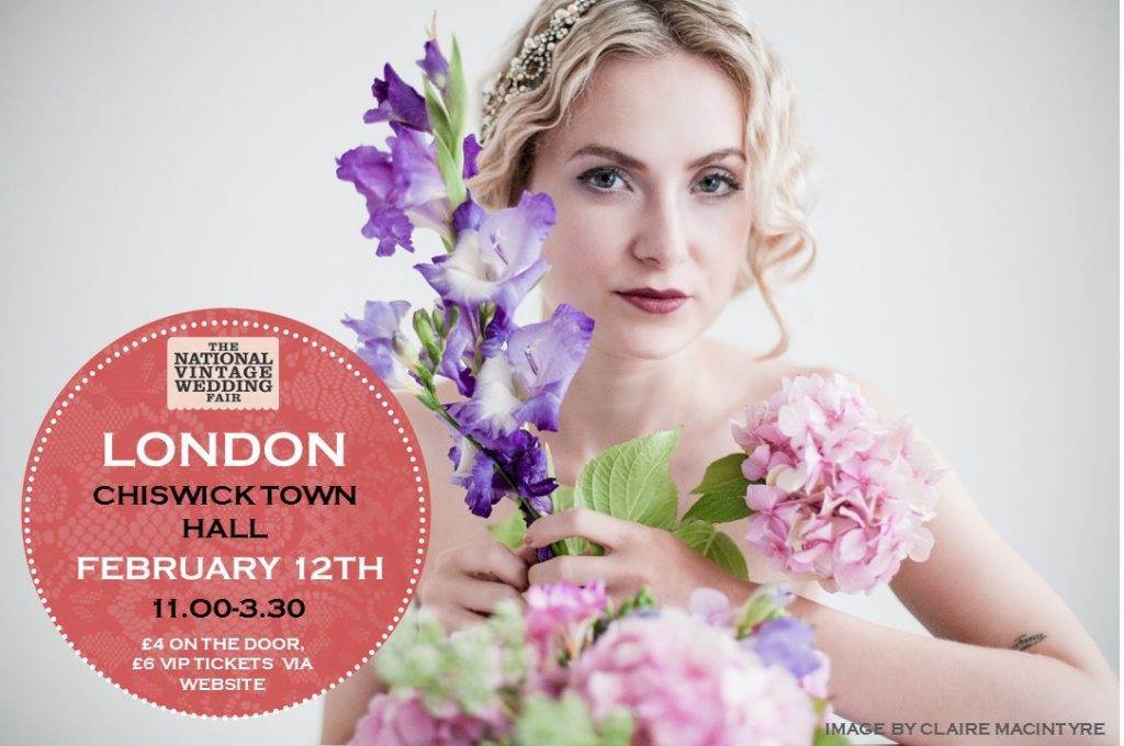 London poster for the National Vintage Wedding Fair