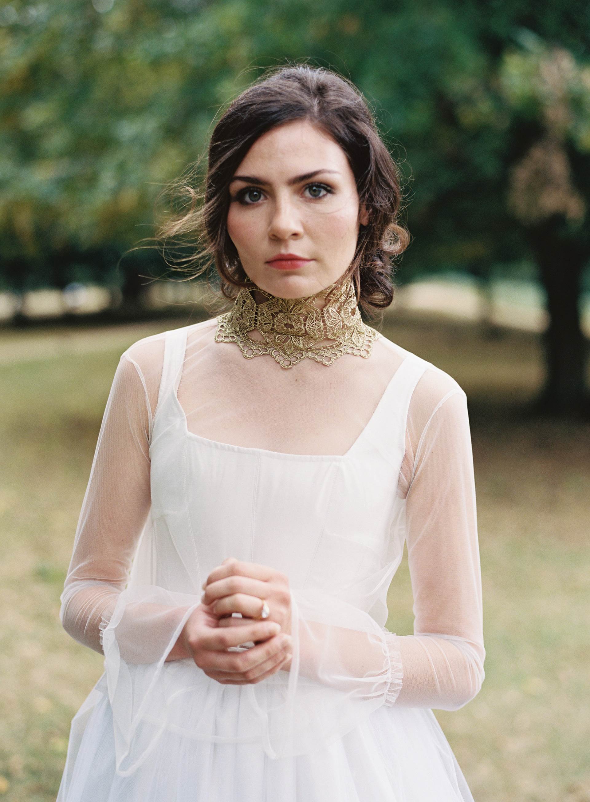 Kate Edmondson 1970s vintage style bridal separates, photo taken by Natasha Hurley