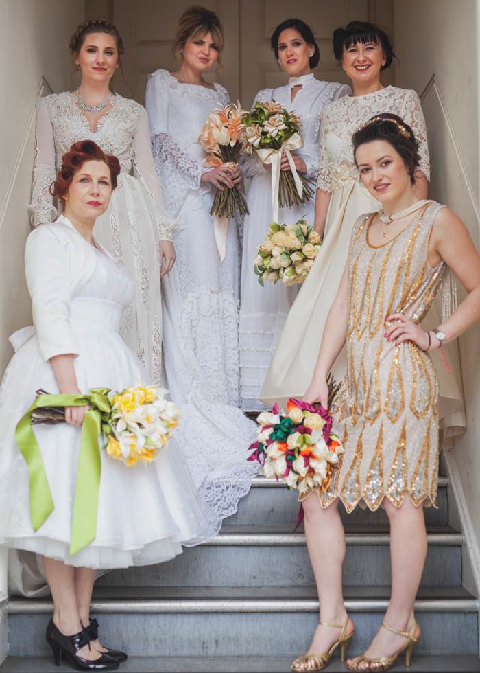 Chiswick London Vintage Wedding Dress fashion Parade by the National Vintage Wedding Fair