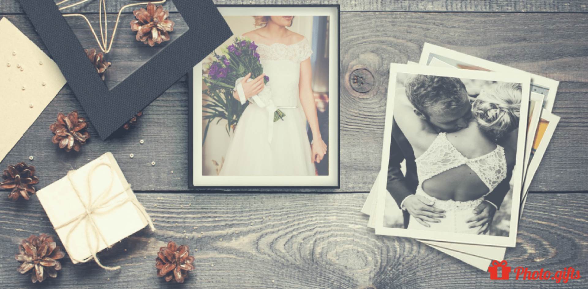 Share your favourite wedding photographs in a Photo Box