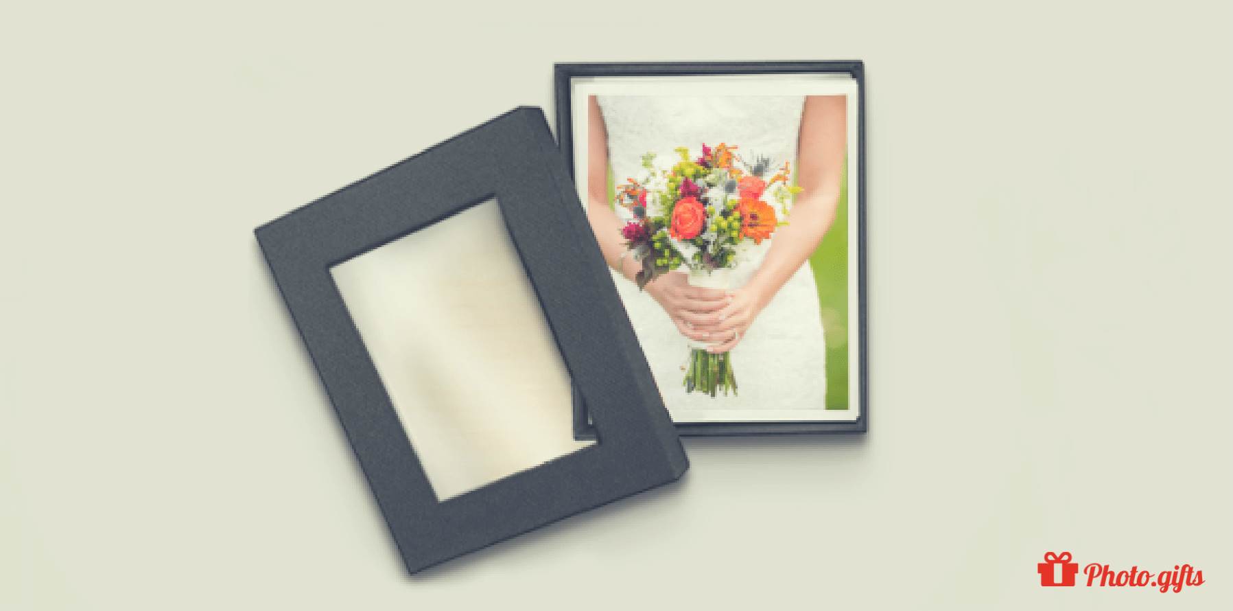 Share your favourite wedding photographs in a Photo Box