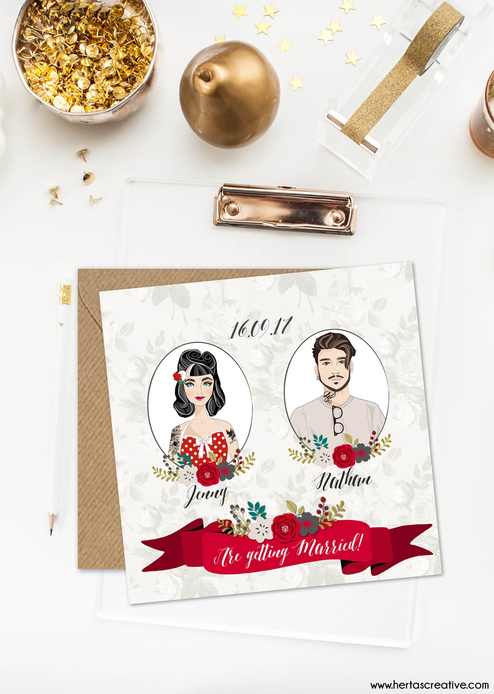 5 wedding stationery themes you will love by Hertas Creative