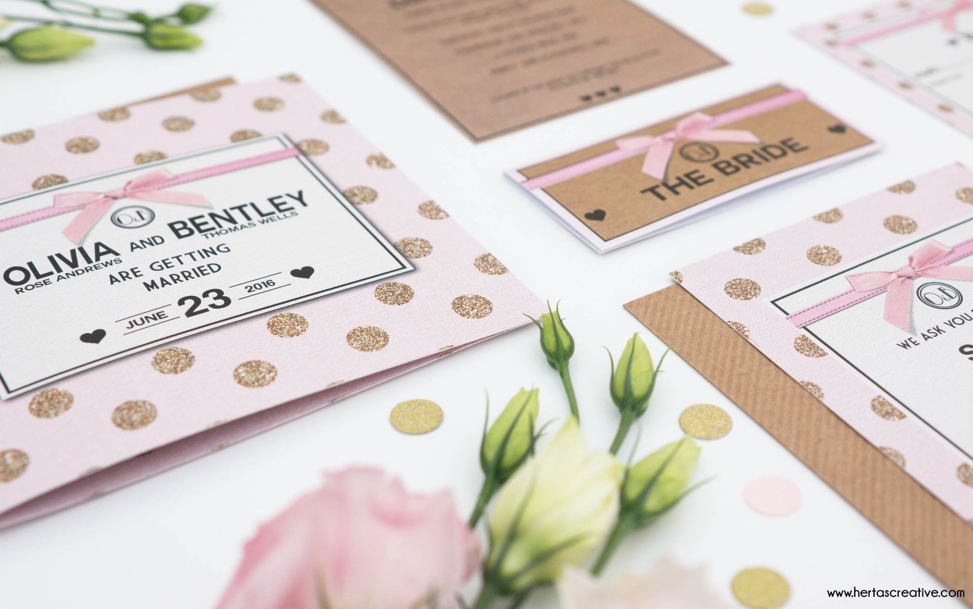 5 wedding stationery themes you will love by Hertas Creative 
