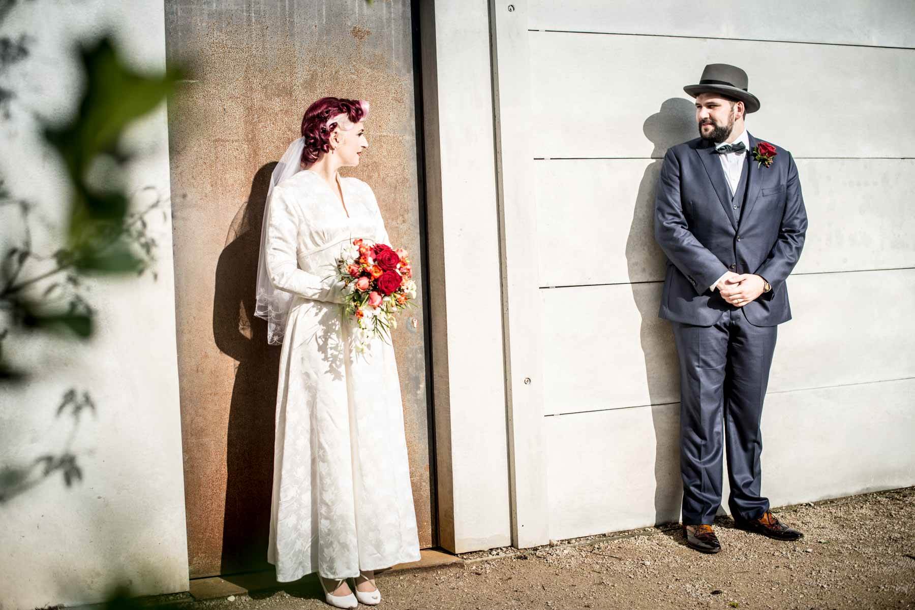 A Yorkshire vintage wedding with a 1950s dress photographed by Tim Simpson