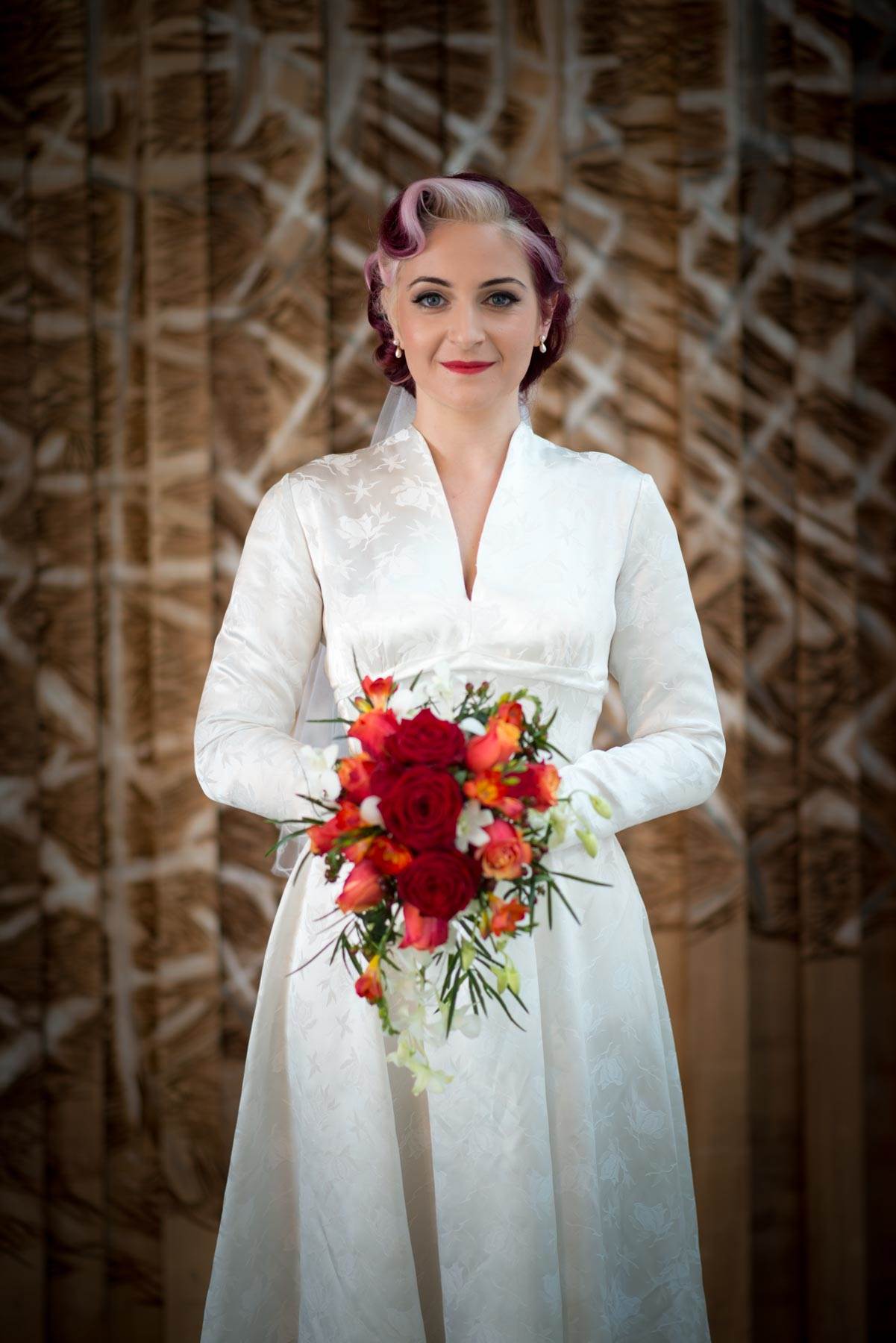 A Yorkshire vintage wedding with a 1950s dress photographed by Tim Simpson