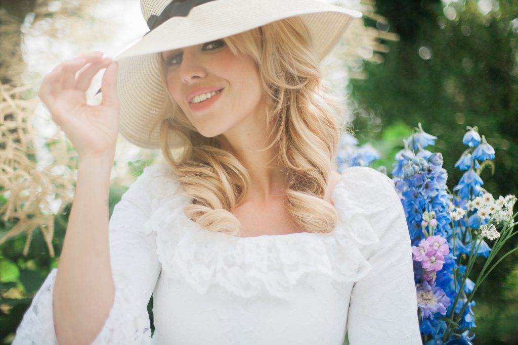 Late 1960s vintage Brigitte Bardot wedding shoot in a vineyard