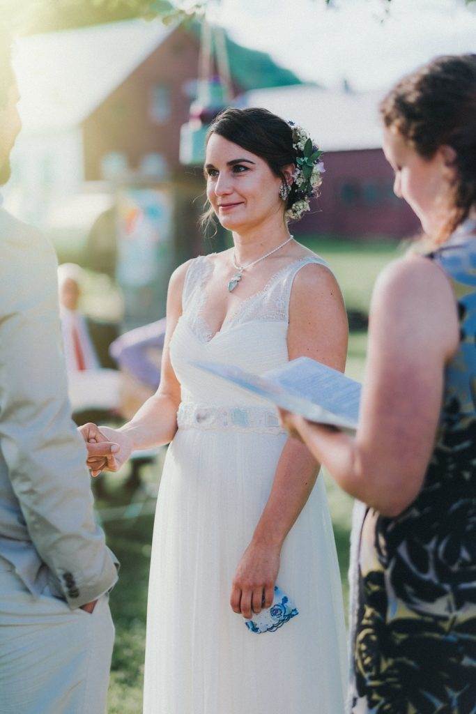 A rustic, home grown, garden party, back yard wedding 