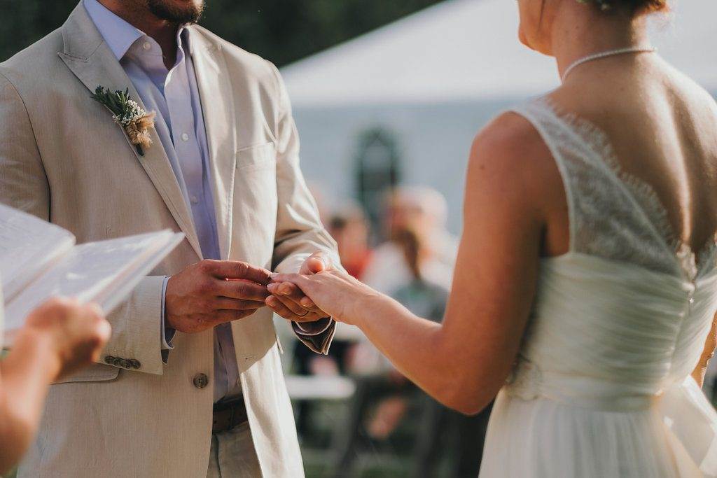 A rustic, home grown, garden party, back yard wedding 