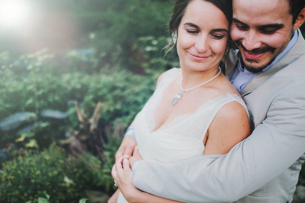 A rustic, home grown, garden party, back yard wedding 