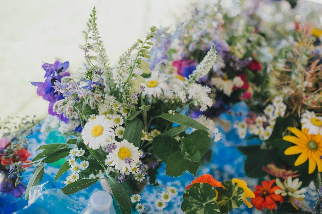 A rustic, home grown, garden party, back yard wedding 