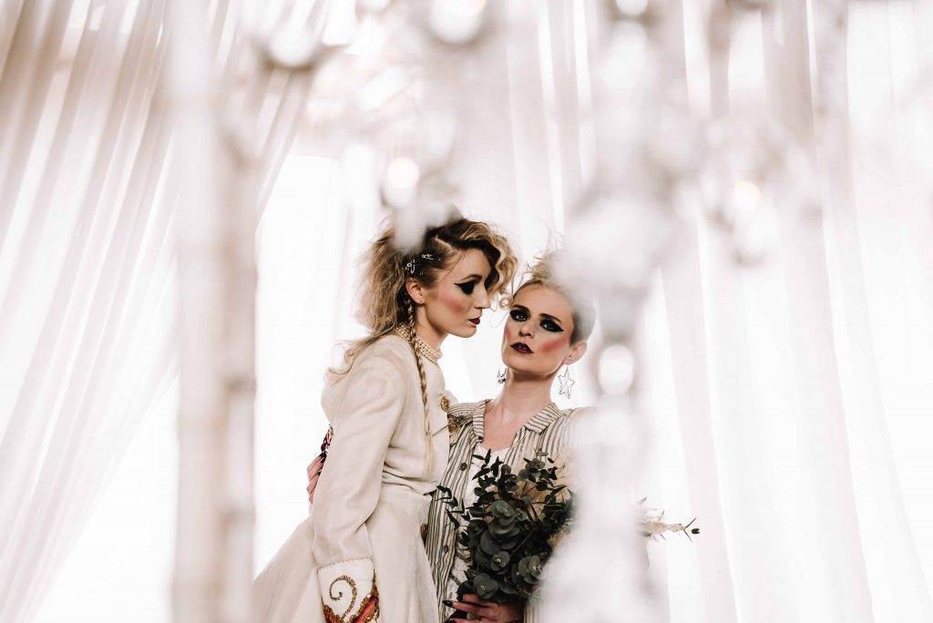 Pretty in Punk Wedding Inspiration with 1970s 1980s Influences