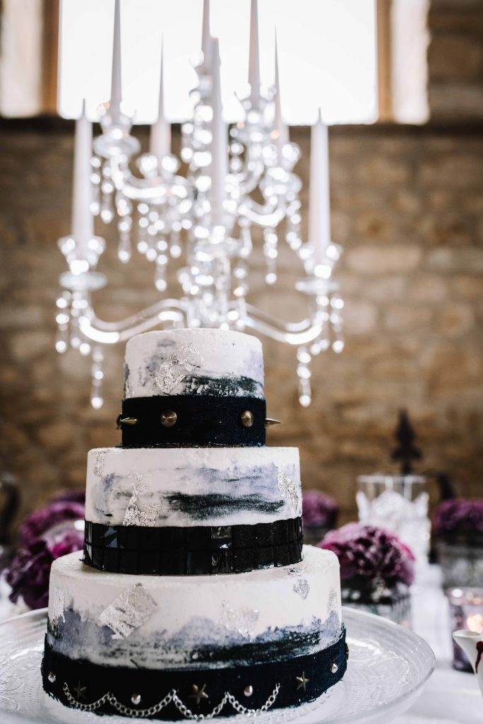 Pretty in Punk Wedding Inspiration cake