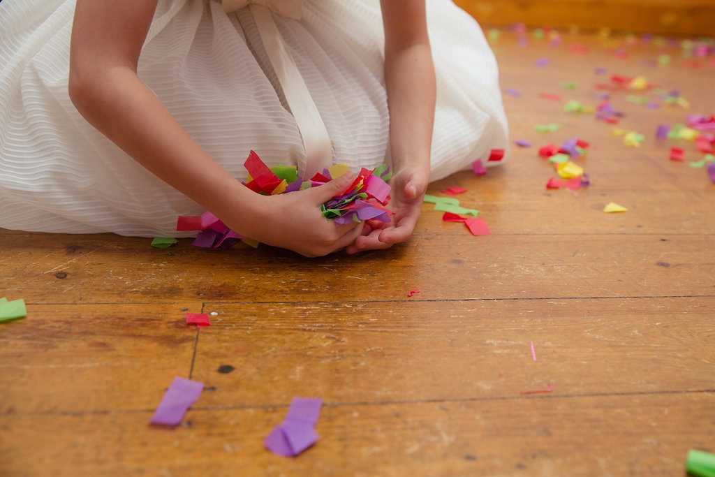 1960s Christmas wedding inspiration with pom poms & baubles galore!