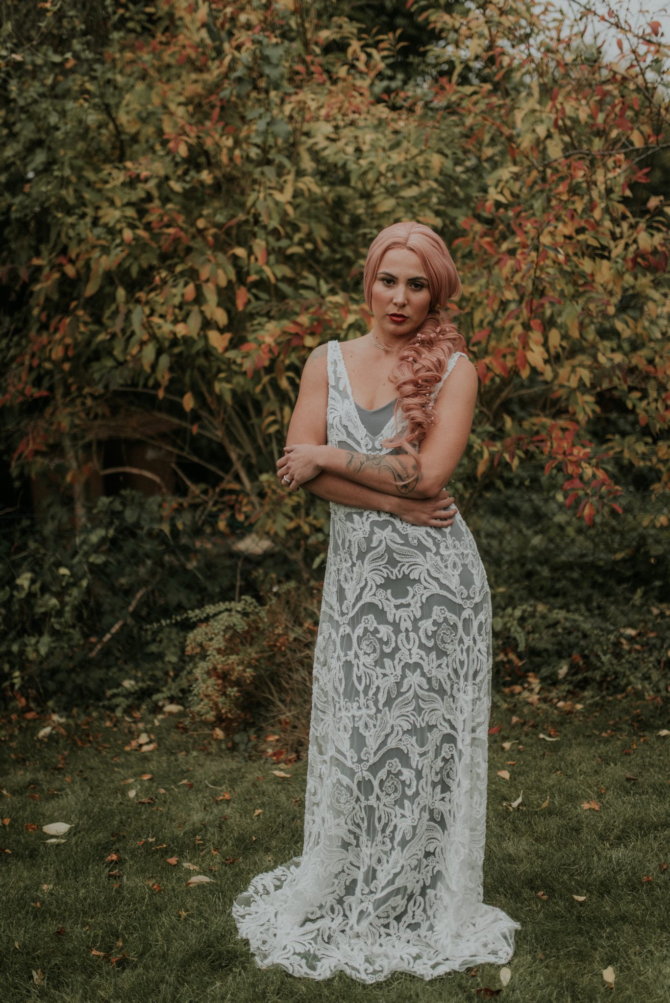 Bridal Inspiration with Lucy Can’t Dance in a forest bath tub