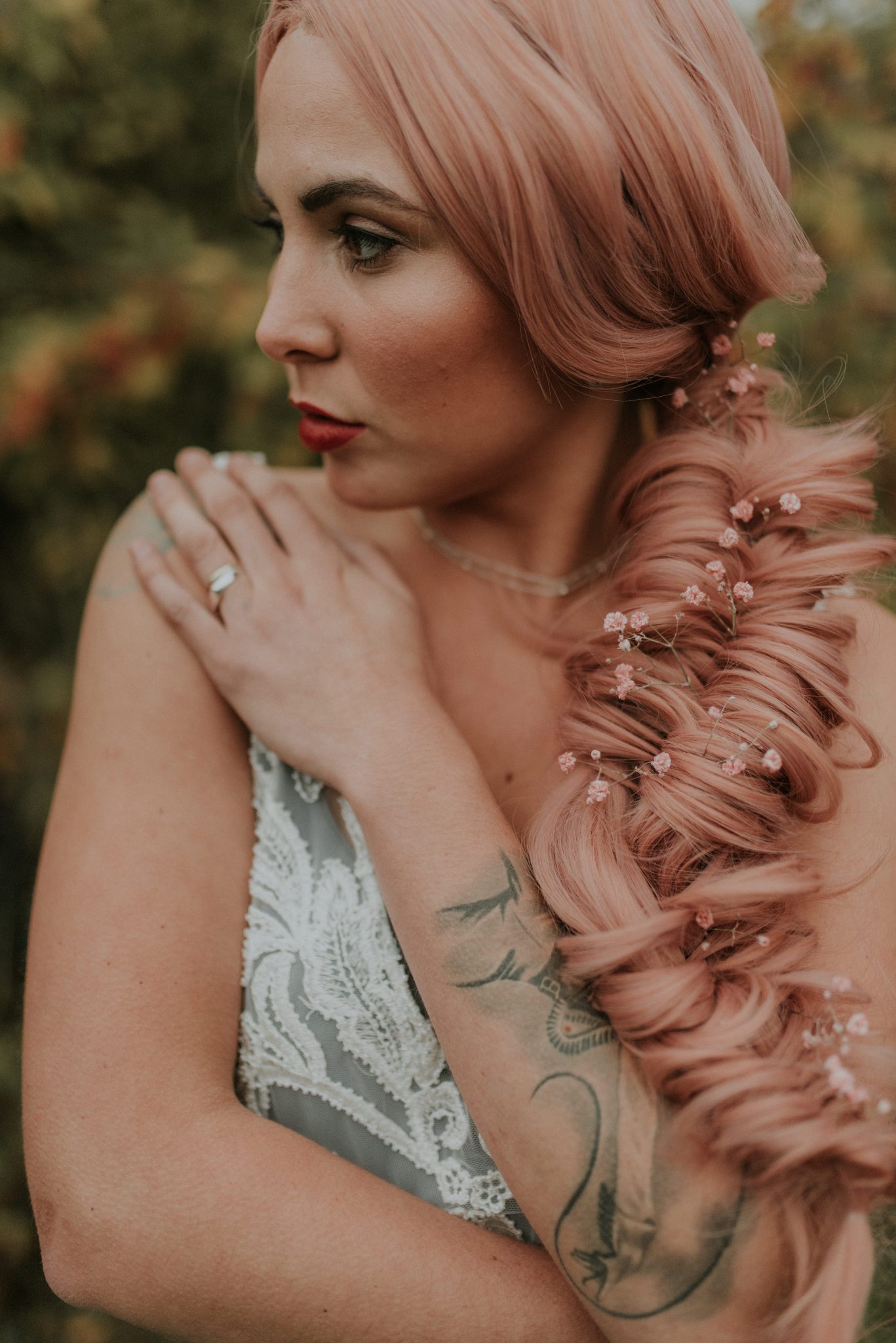 Bridal Inspiration with Lucy Can’t Dance in a forest bath tub