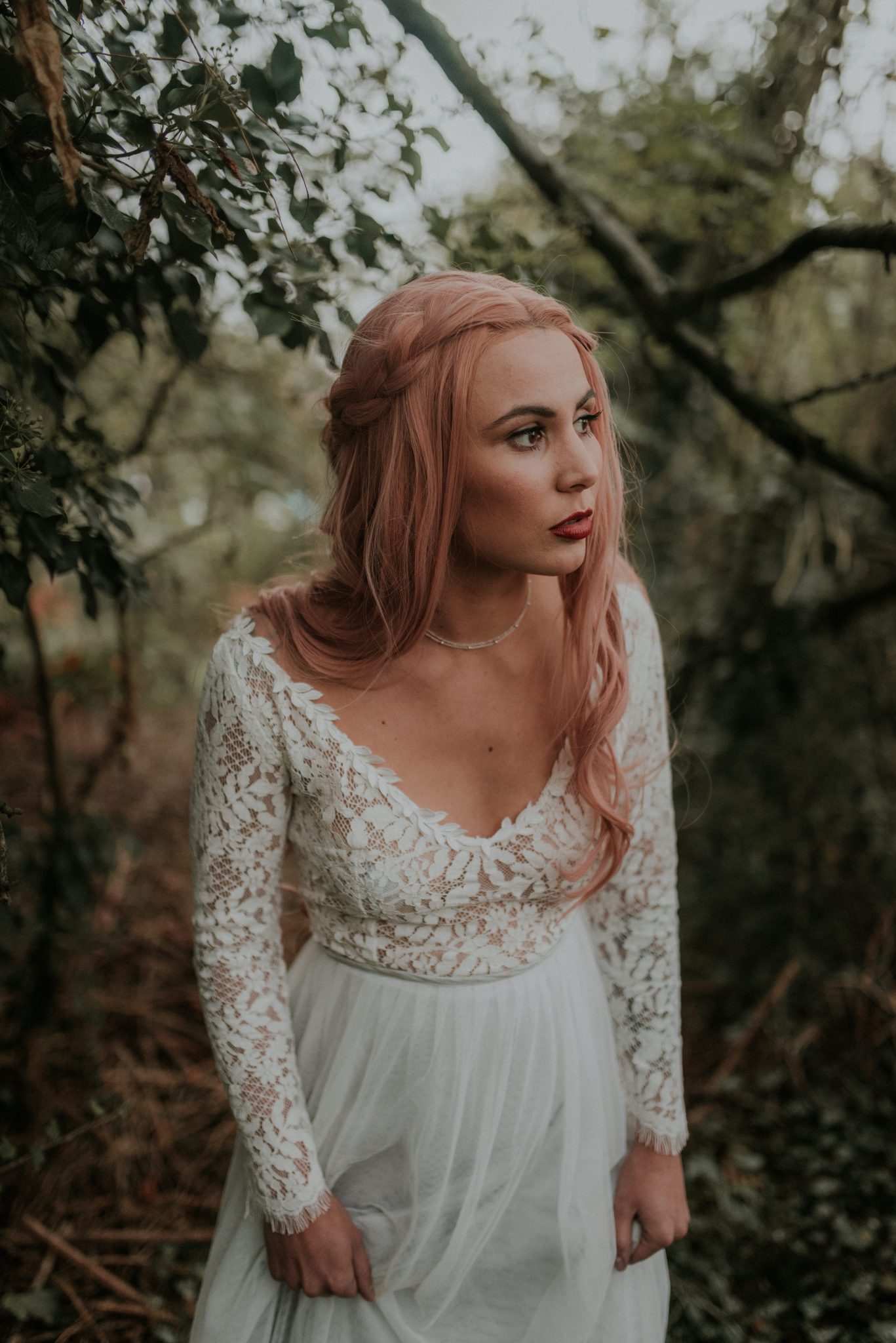 Bridal Inspiration with Lucy Can’t Dance in a forest bath tub