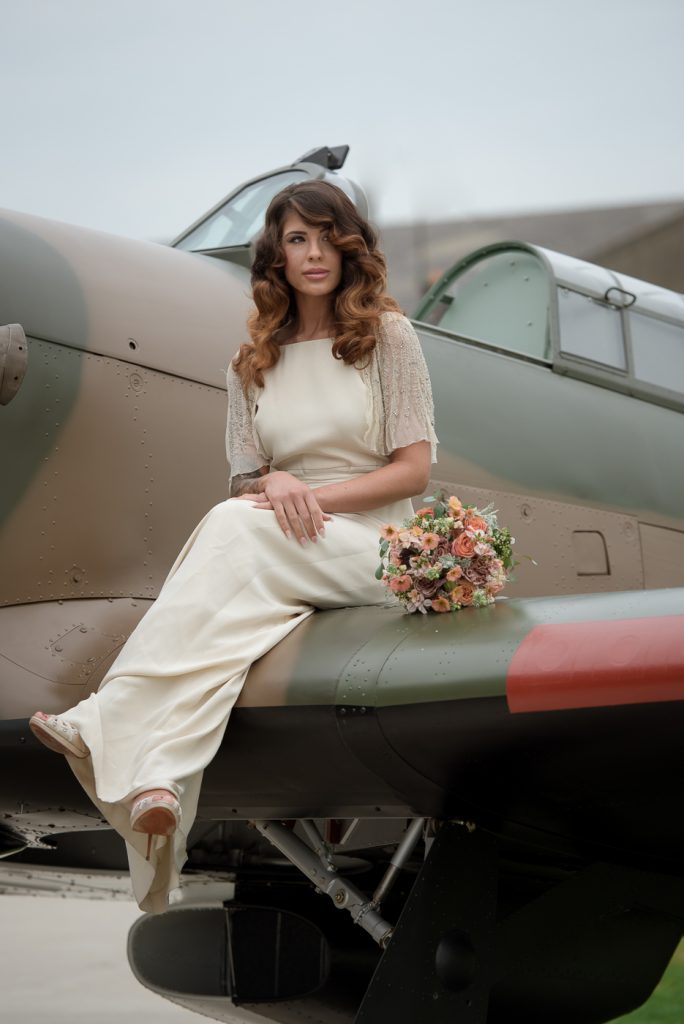 Vintage 1940s wedding style with contemporary twist and a Hurricane 