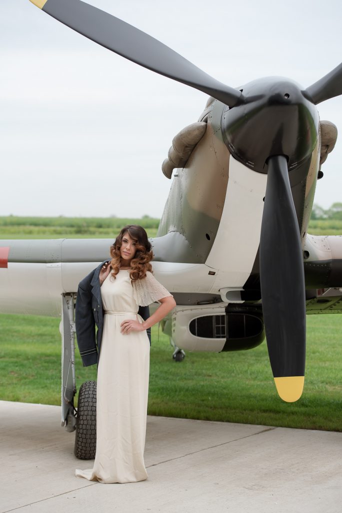 Vintage 1940s wedding style with contemporary twist and a Hurricane 