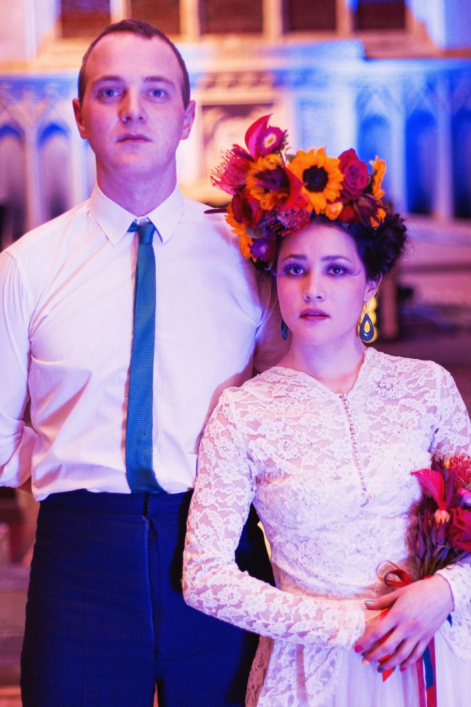 A Frida Kahlo circus wedding shoot with a touch of Dior