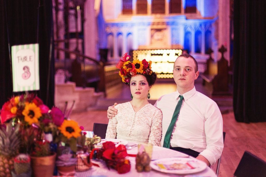 A Frida Kahlo circus wedding shoot with a touch of Dior
