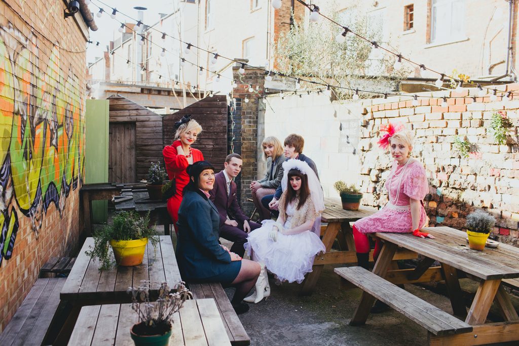 1980s This is England punk and mod wedding