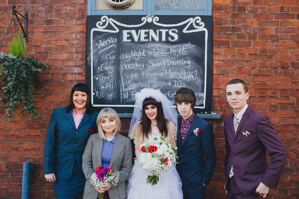 1980s This is England punk and mod wedding